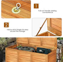 Tangkula 46 Gallon Acacia Wood Deck Box, Garden Backyard Storage Bench, Outdoor Storage Container for Patio Furniture Cushions and Gardening Tools (Natural) by CozyNest Decor