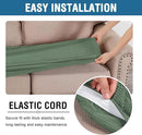 H.VERSAILTEX Super Stretch Individual Seat Cushion Covers Sofa Covers Couch Cushion Covers Slipcover Sets Thick Jacquard Textured Twill Fabric (1 Piece Sofa Cushion Cover, Loden Frost) by CozyNest Decor
