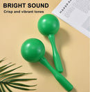 Maracas for Kids Adults, 8 Inch, Set of 2, Green by TinyTreasures Baby Boutique