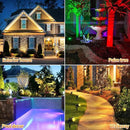 OurLeeme Lawn Flood Light Stake, 2-in-1 Waterproof Outdoor Remote controlle Landscape Lighting Spotlight Wall Light for Yard Garden Driveway Pathway Pool(2 Pack) by GreenHaven Gardens