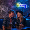 Beer Neon Signs Led Beer Neon Sign for Wall Decor Dimmable Bar Led Sign Neon Sign for Man Cave Bedroom Home Bar Shop Pub Bistro Party Game Room Decor Gifts by CozyNest Decor