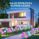 Treela 4 Pack Solar Lights Flowers Outdoor Waterproof Hydrangea Garden Stake Lights Realistic LED Flowers Powered Decorative Ground Solar Flower for Lawn Yard Backyard Decoration Gift(Blue, Purple) by GreenHaven Gardens