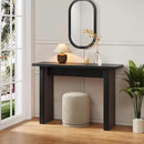 AVZEAR Mid Century Narrow Entryway Console Table, 43.3" Fluted Wood Couch Table Behind Sofa Long and Skinny for Living Room Hallway Entrance Foyer, Black by CozyNest Decor