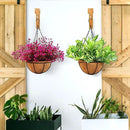 FGSAEOR Macrame Plant Hanger, Hanging Wall Planters for Indoor Plants, Wooden Hanging Basket Hooks for Outdoor Pots Wind Chime Flower Bracket Lanterns Patio Garden Decoration (2-Pack,5-Inch) by GreenHaven Gardens