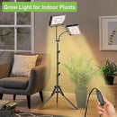 Grow Lights for Indoor Plants,Full Spectrum Standing Plant Grow Light with 4/8/12H Timer, 6 Dimmable Levels,68" Adjustable Tripod, Floor Grow Lamp for Large Indoor Plants, Dual Heads Plus by GreenHaven Gardens