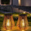 Solar Lanterns Outdoor Waterproof,Solar Lights for Outside Hanging Lights Outdoor Rattan Lantern Decoration for Garden, 2 Pack by GreenHaven Gardens