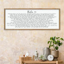 LuZhiQiang Psalm 91 Wall Decor Art 40"×15" Bible Verse Sign for Family Bedroom Christian Large Wood Framed Wall Hanging (Wood) by CozyNest Decor
