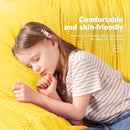 Homguava 3.5FT Bean Bag Chair: Teardrop Bean Bags with Memory Foam Filled, Compact Beanbag Chairs Soft Sofa with Corduroy Cover (Yellow) by TinyTreasures Baby Boutique