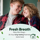 MySmile Fluoride Free Toothpaste, Nano Hydroxyapatite Toothpaste for Sensitive Teeth, Strengthens Enamel, Remineralizes & Whitens Teeth, Freshens Breath for Adults, SLS Free, Natural Misty Mint, 4.2oz by CozyNest Decor
