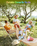 Portable Bluetooth Speaker Wireless with 9 Color Lights, 20H Playtime, Stereo Pairing, Deep Bass, IPX6 Waterproof, Bluetooth 5.3, Small Speaker for Home, Party, Outdoor, Camping, Beach, Gift by TinyTreasures Baby Boutique