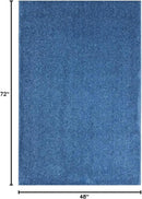 KOECKRITZ Soft and Colorful Kids Classroom Area Rugs (Passes Flammability Pill Test) Many Sizes and Bright Colors to Select from (4' x 6', Royal) by CozyNest Decor
