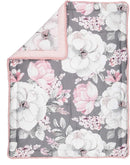 Lambs & Ivy Signature Botanical Baby Watercolor Floral 4-Piece Crib Bedding Set by TinyTreasures Baby Boutique