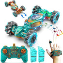 RC Car Gesture Hand Gesture Sensing RC Stunt Double-Side Flip 360° All-Round Rotation Drift Twist Car with Light Music for Boys Kids Birthday Xmas Gift by TinyTreasures Baby Boutique