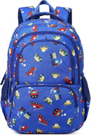 CLUCI Kids Backpack for Boys Bookbags Preschool Toddler Daycare School Bag Elementary Kindergarten Lightweight Waterproof Bluey Backpack Cars by TinyTreasures Baby Boutique