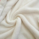 UKELER Sherpa Bed Blanket 80 × 90 inch, Ultra Soft Queen Size Throw Blanket for All Season, Cozy Plush Arch Fleece Blankets for Bedroom Living Room Dorm Hostel Sofa Camping, Off-White by CozyNest Decor