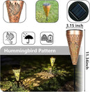 2-Pack Hummingbird Outdoor Solar Pathway Lights, Metal Garden Path Decorations, Waterproof Landscape Lighting for Yard, Lawn, Walkway – Gifts for Women, Mom, Grandma by GreenHaven Gardens
