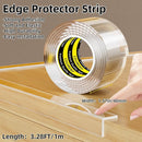 Clear Edge Protector,Safe Corner Protector, Anti-Sharp Edge Protector, for Furniture, Drawers, Tables, Cabinets 1.57inX3.28FT by TinyTreasures Baby Boutique
