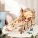 Rowood Wooden Puzzles 3D Pinball Machine Mechanical Model Wooden 3D Puzzles for Adults DIY Pinball Game Wooden Puzzle-Model Building Kits Christmas Birthday Gifts for Adult and 14+ Teens by TinyTreasures Baby Boutique