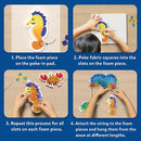 Skillmatics Poke-in Art - Underwater Animals, Mess-Free Arts & DIY Wood Crafts for Kids, Creative Kit, Gifts for Girls & Boys Ages 4, 5, 6, 7, 8, 9 by TinyTreasures Baby Boutique