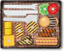 Melissa & Doug Grill and Serve BBQ Set (20 pcs) - Wooden Play Food and Accessories by TinyTreasures Baby Boutique
