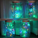 30 LED Solar Mason Jar Lights - 12 Pack with Hangers for Outdoor, Patio, Yard, Garden, Wedding Decorations by GreenHaven Gardens