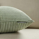 Fancy Homi 2 Packs Sage Green Lumbar Decorative Throw Pillow Covers 14x24 Inch for Couch Bed, Rustic Farmhouse Boho Home Decor, Soft Striped Corduroy Rectangle Accent Cushion Case 35x60 cm by CozyNest Decor