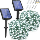 2 Pack Solar String Lights Total 240LED 80FT, IP67 Waterproof Solar Lights for Outside with 8 Modes, Upgraded Solar Panel Fairy Lights for Garden Party Wedding Decorations (Cool White) … by CozyNest Decor