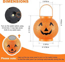 Halloween Decoration Hanging Solar Lantern Outdoor - Solar Powered Pumpkin Led Jack-O Lights, Waterproof Halloween Decor Metal Round Lantern for Yard, Patio, Pathway, Porch, Lawn, Garden, Outside by GreenHaven Gardens