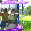8FT 10FT 12FT 14FT Outdoor Trampoline with Basketball Hoop and LED Lights, ASTM Approved Recreational Trampolines for Kids and Adults with Net and Ladder by TinyTreasures Baby Boutique