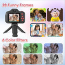 Seckton Upgrade Kids Selfie Camera, Christmas Birthday Gifts for Boys Girls Age 3-12, Children Digital Video Cameras with Flash, 2.4" Screen Portable Camera Toy 4 5 6 7 8 9 Year Old Boys Girls-Black by TinyTreasures Baby Boutique