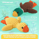 Crochet Kit for Beginners, Learn to Crochet, Include Easy Knitting Soft Yarn, Step-by-Step Video Tutorial, Hook, Holiday Birthday Gift for Adults and Kids(2 Pack Ducks) by TinyTreasures Baby Boutique