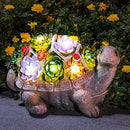GIGALUMI 11.5 Inch Solar Garden Statues Turtle Figurine Lights for Outside Garden Decor, Yard Decorations Outdoor Housewarming Gifts for Mom, Women for Mothers Day by GreenHaven Gardens