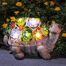 GIGALUMI 11.5 Inch Solar Garden Statues Turtle Figurine Lights for Outside Garden Decor, Yard Decorations Outdoor Housewarming Gifts for Mom, Women for Mothers Day by GreenHaven Gardens