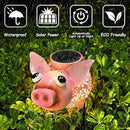 Teaeeno Pig Solar Light Lantern Garden Decor,Metal Animal Decor Outdoor,Garden Yard Lawn Backyard Ornament Decor,Home, Lawn, Patio, Resin Animal Ornament, Women/Gardening Gifts