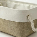 Small Storage Baskets for shelves,Fabric Storage Baskets for closet,rectangular Collapsible baskets for organizing clothes,books,gifts by CozyNest Decor