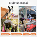 Baby Uma Stroller Hooks for Bags (2 Pack) - Leather-Style Stroller Clips and Hooks, Non-Slip Stroller Accessories, Carry 11 lbs Per Stroller Hook, Universal Baby Essentials & Stroller Accessories by TinyTreasures Baby Boutique