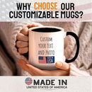 Custom Magic Mug Personalized Photo Coffee Mugs 11 Oz Customize Color Changing Cup with Photo Text Image Logo Ceramic Cups Gifts for Men Women Dad Mom Family Best Friend by TinyTreasures Baby Boutique