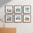 Vittanly 12x12 Picture Frames Set of 9, Shatter Resistant Plexiglass, Display 8x8 Pictures with Mat or 12x12 without Mat, Photo Frames for Wall Mount, Engineered Wood, Brown by CozyNest Decor