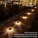 Lacasa Outdoor Solar Light, 4 Pack 30LM IP68 Waterproof Solar Garden Light Auto On/Off Solar Lighting for Stairs Paths Paths Paths Patio Deck Dock, Warm White 2700K by GreenHaven Gardens