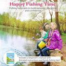 Milerong Kids Fishing Rod, Kids Fishing Pole Portable Telescopic Fishing Rod and Reel Combo Kit for Boys, Girls, Youth - with Spincast Fishing Reel, Fishing Tackles, Fishing Lures, Fishing Lines by TinyTreasures Baby Boutique