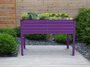 Galvanized Raised Garden Beds Outdoor with Legs // 48×24×31in Elevated Planter Box for Vegetables, Flowers (Purple) // Large Metal Garden Bed for Backyard Patio Gardening by GreenHaven Gardens