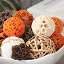 ANDALUCA Large Decorative Vase Filler Bag with Orbs, Balls (Sunset Orange) by CozyNest Decor