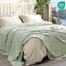 PHF Cooling Waffle Blanket Twin Size, Lightweight 60% Rayon Derived from Bamboo & 40& Cotton Breathable Blanket for Hot Sleepers, Soft and Luxury for Bed Couch and Sofa, 66"x90", Mint by CozyNest Decor