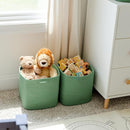 NaturalCozy 13 Inch Cube Storage Bins Cotton Rope Woven Baskets for Organizing 3-Pack | 13 x 13 Storage Cubes | Fabric Square Storage Baskets for Shelves Organizer, Kids Toy Bins, Closet Baby Nursery by TinyTreasures Baby Boutique