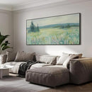 SIGNWIN 36"x72" Extra Large Framed Wall Art Wildflower Meadow Landscape Soft Pastel Nature Illustration for Home Living Room Bedroom Decor (Frame Assembly Required) by CozyNest Decor