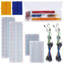 276Pcs Breadboard Jumper Wires Kit, 2Pcs 830 Breadboards + 2Pcs 400 Breadboards + 2Pcs Color-Coded 170 Breadboards + 140Pcs U-Shape Jumpers and 2x65Pcs Flexible Wires for Arduino, Raspberry Pi, STEM by TinyTreasures Baby Boutique