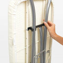 Brabantia Size C Ironing Board (49 x 18in) 7 Height Options, Adjustable Steam Iron Rest Holder & Linen Rack (Ecru) Non-Slip Feet, Anti-Collapse Child Locks by CozyNest Decor