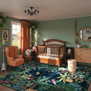 LIVEBOX Washable Jungle Dark Green Rugs 9x12 for Living Room, Stain Resistant Soft Kids Area Rugs for Bedroom, Non-Skid Modern Dining Room Rug Floor Carpet for Playroom Kids Nursery by CozyNest Decor