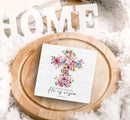 SRADMO He Is Risen Sign, Floral Cross Easter Christian Wood Box Sign Desk Decor, Christian Easter Decorations, Easter Theme Wooden Block Box Decoration for Home Office Shelf Table Decor by CozyNest Decor