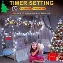 KNONEW Christmas String Lights Indoor Plug in,50FT 150LED Outdoor Waterproof Fairy Lights,8 Lighting Modes,Timer Memory Function for Bedroom Patio Balcony Party (Cool White) by GreenHaven Gardens